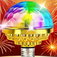 Ampoule rotative pour la maison, boules magiques disco, ambiance KTV, lampe torche, lumières de scène de danse, projecteur à ampoule RGBW changeant de couleur