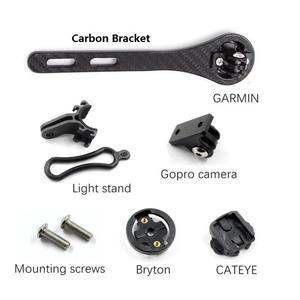 <span class=keywords><strong>Support</strong></span> d'ordinateur de vélo en fibre de carbone pour <span class=keywords><strong>Garmin</strong></span> Gopro Wahoo Bryton Light Stand - Product Image 3