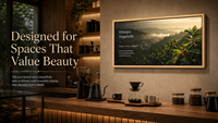 Écran LCD HD mural en bois avec moniteur LED pour affichage numérique en intérieur