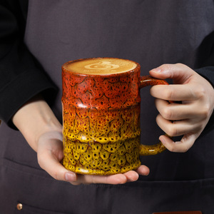 Taza <span class=keywords><strong>de</strong></span> Cerámica <span class=keywords><strong>de</strong></span> Gran Capacidad, Estilo Americano, Sin Tapa, Apta para Lavavajillas, Diseño Simple, Taza para Café y Agua, Informe FCM - Product Image 3
