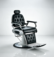 Fauteuil de barbier rétro élégant et inclinable pour hommes, pour salon de coiffure