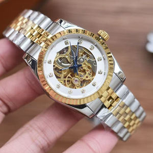 トップブランド男性用高級機械時計中空ダイヤモンドダイアルプレート防水ステンレス鋼時計 - Product Image 2