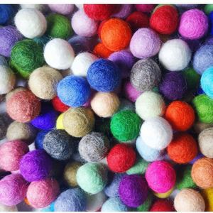 In Stock Handmade Multi Colors Wool Felt Balls Colorful 100% Wool Balls Felt Balls Decoration for Christmas Garland - Product Image 4