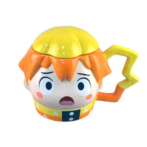 4 Estilos de Tazas de Cerámica de Anime <span class=keywords><strong>Tanjiro</strong></span> Inosuke, Taza de Café con Platillo, Taza de Agua Creativa para el Hogar, Regalo Coleccionable para Fans, Vajilla - Product Image 1