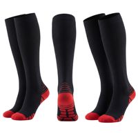 Chaussettes de compression graduée 20-30 mmHg personnalisées en gros, anti-fatigue, tricotées en 3D, soutien musculaire, équipement de performance et d'entraînement athlétique