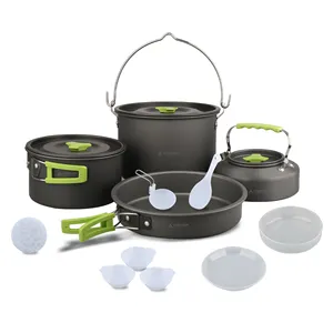 Starcamp 5-6 Persoons Aluminium Buiten Picknick Camping Kookgerei Set Kookgerei