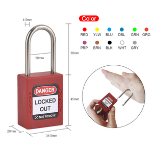 Cadenas <span class=keywords><strong>de</strong></span> câble Elecpopular, cylindres <span class=keywords><strong>de</strong></span> sécurité à clé maîtresse, qualité industrielle avec codage laser et étiquettes suspendues - Product Image 2