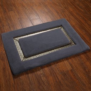 Sang trọng mềm faxu thỏ lông khu vực Thảm handmade Thảm trắng vàng sang trọng Runner hành lang thảm - Product Image 3