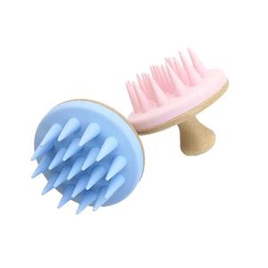 Venta al por mayor Masajeador de cuero cabelludo Cepillo de masaje de cuero cabelludo Cepillo de Peine de silicona para el crecimiento del cabello - Product Image 4