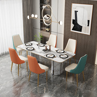 Chaises de salle à manger en cuir PU de luxe modernes pour restaurant et salon – Offre spéciale