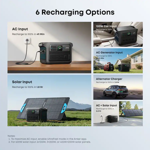 Anker SOLIX C1000X Gen 2 LiFePO4 Portable Power Station 1024Wh 2000W Long Life <b>Battery</b> for Camping RV and Home <b>Backup</b> - Product Image 5