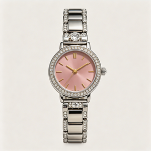 Reloj de Pulsera de Acero Inoxidable de Lujo para Mujer, de Alta Calidad OEM, Movimiento de Cuarzo, Logotipo Personalizado, Venta al Por Mayor - Product Image 4
