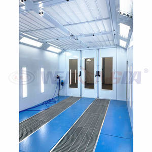 Cabina <span class=keywords><strong>de</strong></span> pulverización con lámpara infrarroja, cabina <span class=keywords><strong>de</strong></span> pintura automotriz en línea con estación <span class=keywords><strong>de</strong></span> preparación, estación <span class=keywords><strong>de</strong></span> trabajo múltiple para pintura <span class=keywords><strong>de</strong></span> coche - Product Image 3