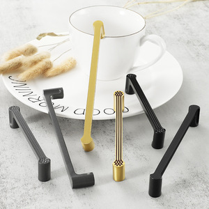 Gold Black Grey Brass Furniture Handles Wardrobe Cupboard Closet <b>Dresser</b> Drawer Kitchen Cabinet Pulls <b>for</b> Bedroom Mall - Product Image 2