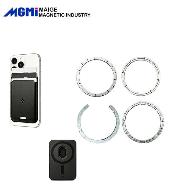 N52 High Strength Magnet Magsafe Wireless Charger Transmitter Magnetic Assembly, CO Shape Magnetic Patch Ring for Power Bank