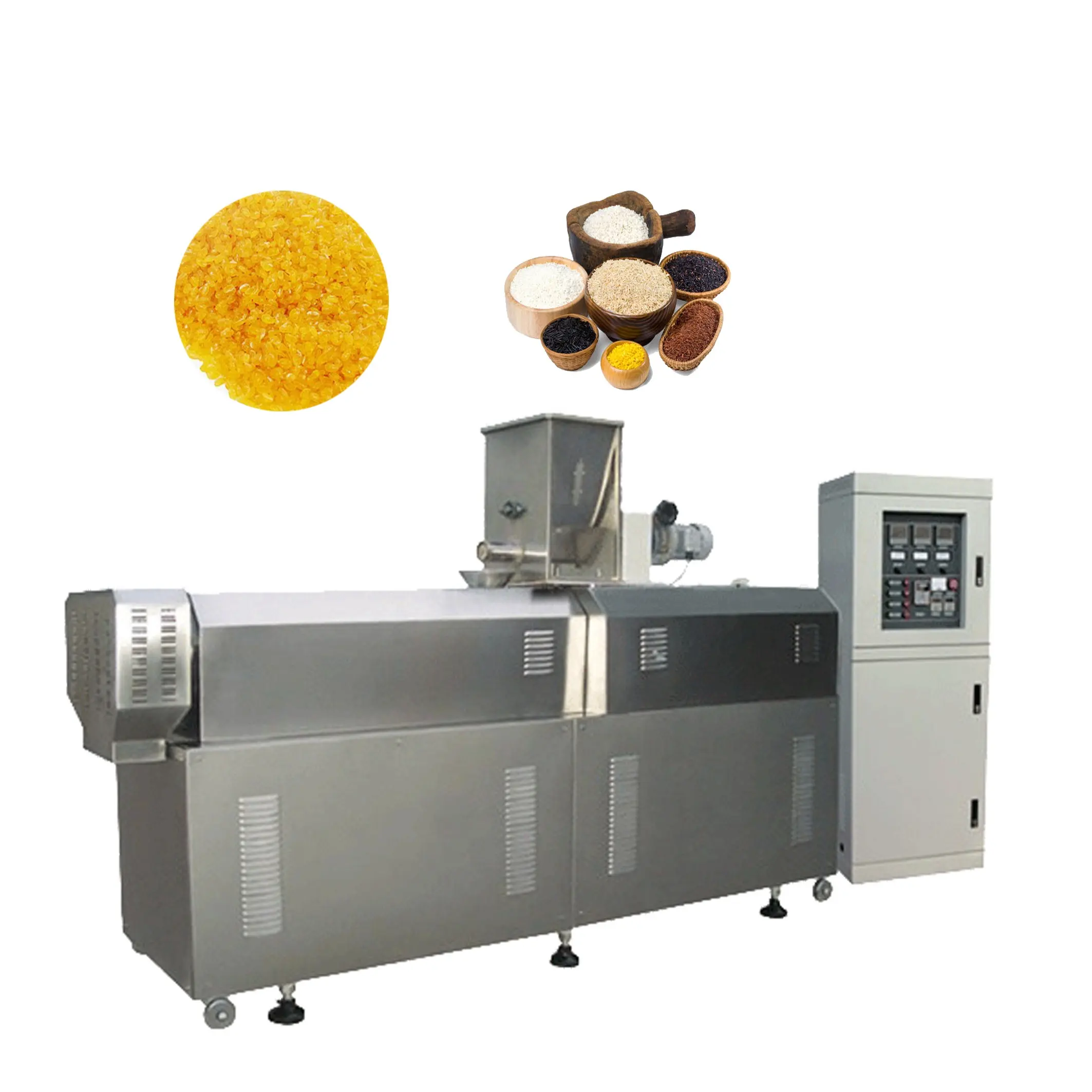 Artificial rice making machine Man made rice fortification plant frk nutritional rice extruder machine