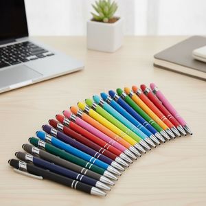 Stylo à bille publicitaire fantaisie en plastique et aluminium personnalisé - Product Image 2