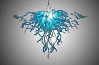 Lustre moderne en verre soufflé K9 Suspension d'intérieur de style européen pour îlot de cuisine à manger Éclairage intérieur de la maison