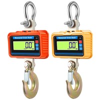 Báscula digital colgante impermeable de 1000kg-3000kg con pantalla LCD LED, carcasa de plástico, para control de peso en banco y pesaje de ejes