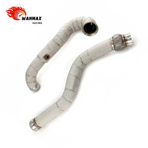 Tuyau d'échappement en acier inoxydable pour Mercedes Benz A45 AMG 2.0L 4MATIC avec bouclier thermique - Product Image 6