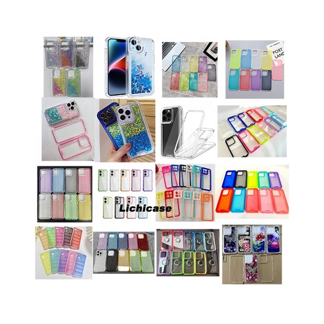 Lichicase Designer Case Front Protector Glitter Power Mobile Housing 3 En 1 Funda Para Tecno 360 Linings 3in1 360 Phone Case