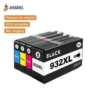 Asseel Compatible 932XL 932 933 XL 933XL <span class=keywords><strong>Cartouche</strong></span> d'encre couleur pour <span class=keywords><strong>HP</strong></span> OFFICEJET 6100 6600 <span class=keywords><strong>6700</strong></span> 7110 7610 7612 <span class=keywords><strong>cartouche</strong></span> compatible - Product Image 1