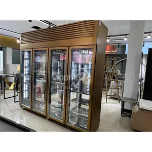 Congeladores de refrigerador comercial vertical do armário, 1000 litros, equipamento de refrigeração de aço inoxidável