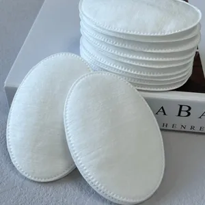 Hình bầu dục miếng bông mặt trang điểm Remover Pads không gây dị ứng lint-miễn phí 100% tinh khiết miếng bông