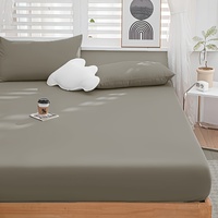 Ensemble de draps ajustés 3 pièces en polyester tricoté imprimé, écologique, imperméable, doux pour la peau, style américain, housse de lit, protège-matelas