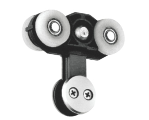 Sistema a rulli in acciaio inossidabile per ruota scorrevole in vetro rinforzato - Product Image 5