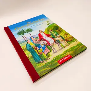 子供のためのカスタムハードカバー子供用コミックストーリージャーナル本の印刷聖書を学ぶ