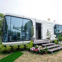 Villa modulaire extérieure de 11,5 m de long, hôtel capsule, maison de luxe, cabane préfabriquée, hôtel préfabriqué, mini-maison