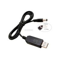 Câble USB de suralimentation 5,5 * 2,1 mm DC-DC 5V/9V/12V pour Power Bank et routeur sans fil – Câble de conversion de tension 5V