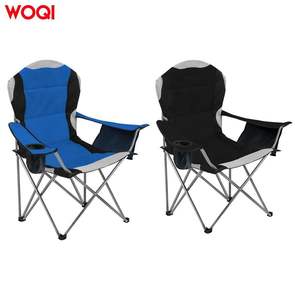 Silla de Camping Plegable Woqi de Aleación de Aluminio y Acero, Silla de Jardín para Exteriores con Bolsa de Transporte, Negra - Product Image 2
