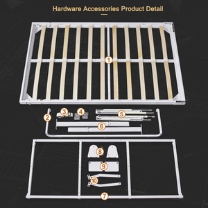 <strong>China</strong> <strong>Murphy</strong> Wall <strong>Bed</strong> Sofa Mechanism Single Metal Slat Adjustable Folding Sofa Wall <strong>Bed</strong> - Product Image 6