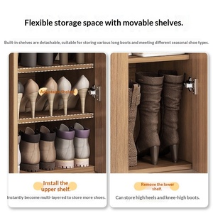 Armadio Moderno in Stile Cinese con <span class=keywords><strong>Ripiani</strong></span> Regolabili e Grande Capacità, Ideale per Scarpe, Adatto per Soggiorno, Camera da Letto, Balcone - Product Image 5