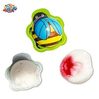 Caramelos de Gelatina con Sabor a Fresa en Botella, Venta al por Mayor de Fábrica, 50% Jugo de Fruta, Caramelos Explosivos en Forma de Abeja, Certificación EN71, Juega y Come