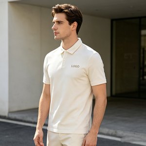 เสื้อโปโลผ้าขนหนู OEM สำหรับผู้ชาย, เสื้อโปโลลำลองแขนสั้นแบบกำหนดเองสำหรับผู้ชาย, เสื้อผ้าผู้ชายผ้าเทอร์รี่ 100% คอตตอน 360 กรัม ทรงหลวม - Product Image 3