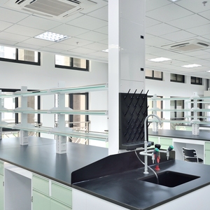 <span class=keywords><strong>Table</strong></span> <span class=keywords><strong>de</strong></span> travail <span class=keywords><strong>de</strong></span> laboratoire avec armoire, conception CAO gratuite - Product Image 2
