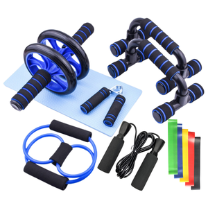 Kit de 12 Piezas para Ejercicios de Gimnasio en Casa, Rodillo Abdominal de Plástico Ecológico y Resistente para Entrenamiento Muscular - Product Image 2