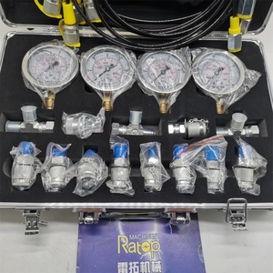 4 <b>Gauge</b> Hydraulic Pressure <b>Gauge</b> Set for Excavator Hydraulic Pressure <b>Measurement</b> Kit <b>Gauge</b> Diagnostic <b>Tool</b> - Product Image 6