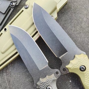 High Quality Stainless Steel <b>Pocket</b> Knife for Outdoor Survival G10 Handle Scabbard Fixed <b>Plastic</b> Blade Hunting Camping Grade DIY - Product Image 4