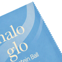 Bolsa Plana Personalizada con Acabado Mate, Material de Grado Alimenticio Termosellable, Sellado de Tres Lados con Zigzag para Bolas de Proteína de 9G