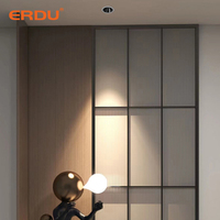 Spot encastré LED ERDU anti-éblouissement réglable 7W, spot intelligent avec CRI 90