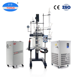 ห้องปฏิบัติการ YUHUA เครื่องผสมแบบอัลตราโซนิก 20 ลิตร ถังปฏิกรณ์แก้วแบบมีแจ็คเก็ตสองชั้น ถังเก็บสารเคมีแบบมีแรงดัน 100 ลิตร ปั๊ม PLC - Product Image 3
