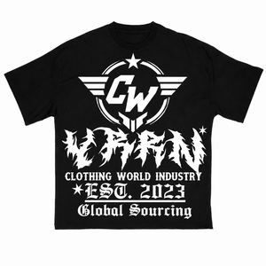 Camiseta Personalizada para Hombre de 300 g/m², Impresión Digital DGT, Estampado en Serigrafía, Estilo Urbano, Hip Hop, Algodón, Talla Grande, con Gráficos - Product Image 3