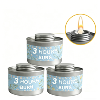 Nouveautés : Gel combustible pour réchauds de buffet, brûleurs à gel pour réchauds de buffet, canettes de combustible pour réchauds de buffet, durée de combustion de 3 heures, pour la restauration hôtelière