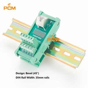 Adaptateur RJ45 8P8C vers bornier C45 sur <span class=keywords><strong>rail</strong></span> <span class=keywords><strong>DIN</strong></span>, module <span class=keywords><strong>45</strong></span> degrés 35 mm pour Ethernet industriel, module d'alimentation, contrôle PLC - Product Image 4