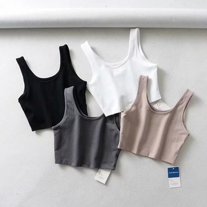 Wholesale <strong>Womens</strong> 100% Cotton Custom Logo Printing <strong>Stretch</strong> Plain Crop Top <strong>T</strong> <strong>Shirts</strong> - Product Image 5