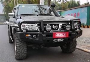 Pare-buffle avant en acier de qualité supérieure avec support de treuil pour Patrol Y61 <span class=keywords><strong>97</strong></span>-04 GU - Product Image 4